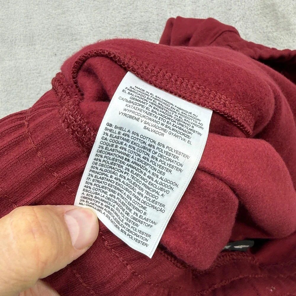 The North Face Joggers Mens XL Burgundy Red Fleece Sweatpants Casual Sunday